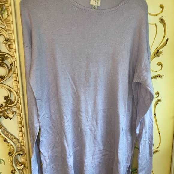 Purple Crew Neck Lightweight Sweater sz xl long sleeve like new - Picture 6 of 10